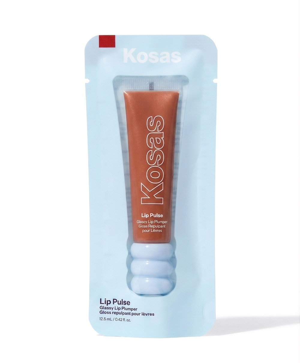 Kosas Lip Pulse Glassy Lip Plumper Sixth Sense Sheer Warm Beige 12.5ml New